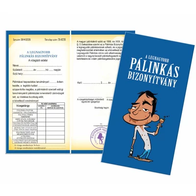 Vicces bizonyítvány -Pálinkás-