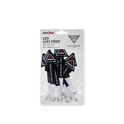 Led lufi fény -hideg fehér-12 db 