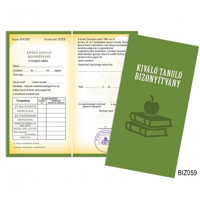 Kiváló Tanuló Bizonyítvány - Ajándék Diákoknak