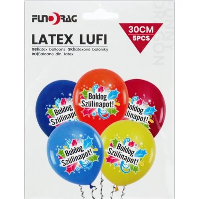Boldog szülinapot  szines latex lufi 5 db 