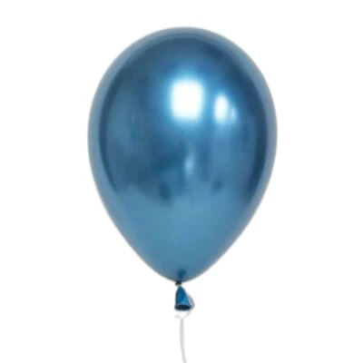 Latex lufi metál kék színű, 4 db 