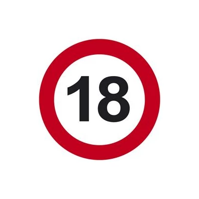 18-as Sebességkorlátozó tábla