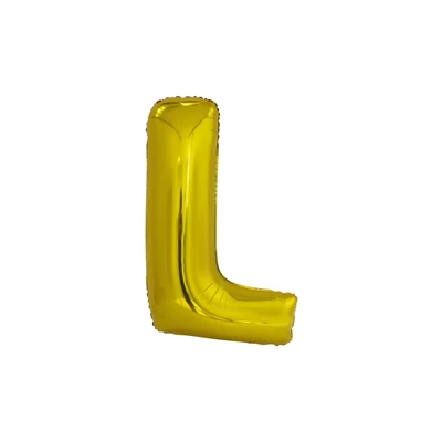 Fólia lufi "L" betű, arany 86 CM
