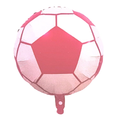 Piros foci labda fólia lufi 43 cm 