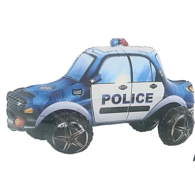 Rendőr autó 4D fólia lufi, 88 cm 