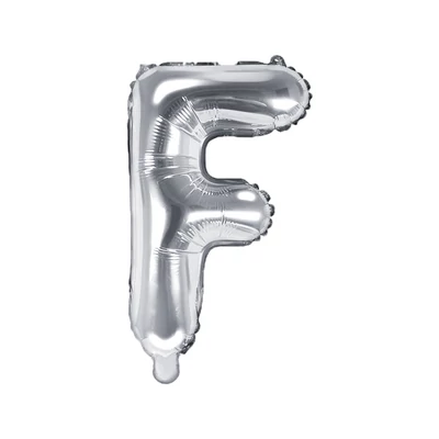 Fólia lufi "F" betű ezüst, 86 CM