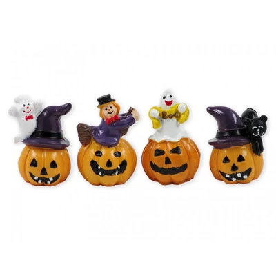 Halloween tök figurák 4 db 5,5 cm