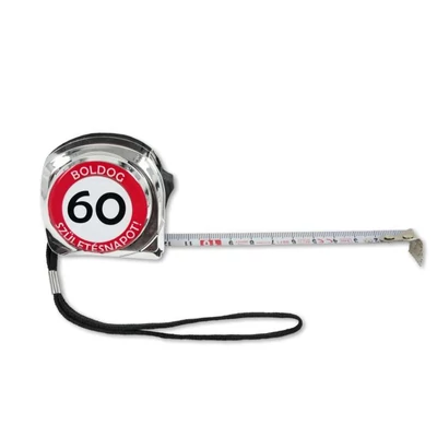 Mérőszalag ezüst - 60 éveseknek - 