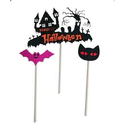 Happy Halloween - kastélyos  - torta dekoráció 