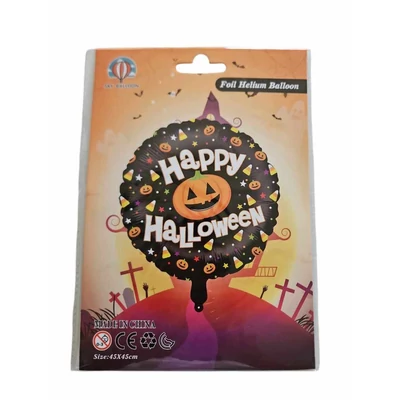 Happy Halloween fólia lufi, 45 cm 