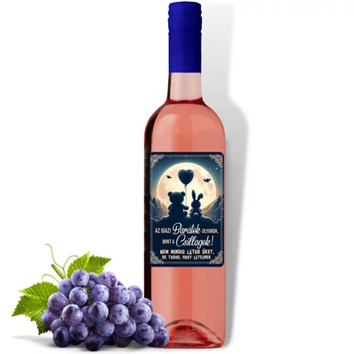 Az igazi barátok - Feliratos Bor - Rozé Száraz Bor,750ml - Ajándék Barátnak