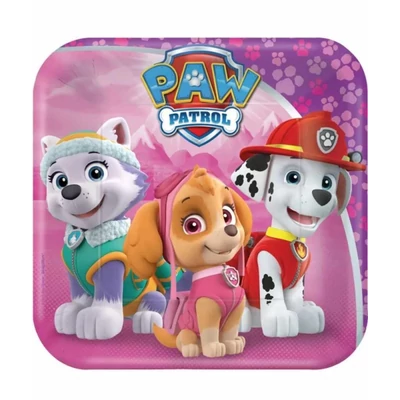 Mancs őrjárat Skye and Everest papír tányér 18 cm 8 db