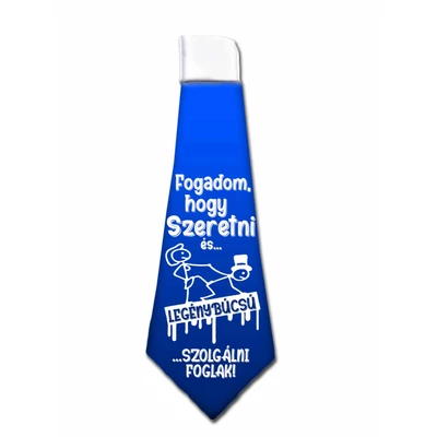 Legénybúcsú nyakkendő - Fogadom, hogy szeretni 