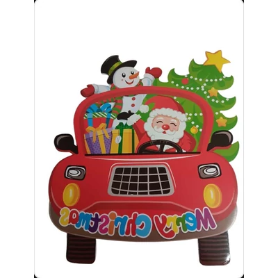 Merry Christmas mikulásos papír dekoráció