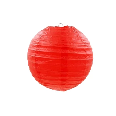 Piros papír lampion, 30 cm