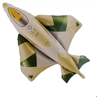 Vadászgép  fólia lufi 105 cm 