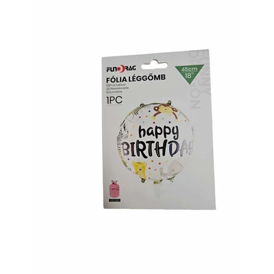 Happy Birthday Kerek Safari fólia lufi 