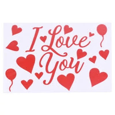 Lufi matrica felirat I love you