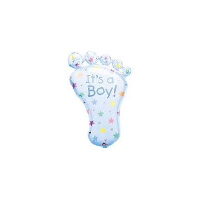 It's a Boy (foot) láb fólia lufi ,75 cm kék