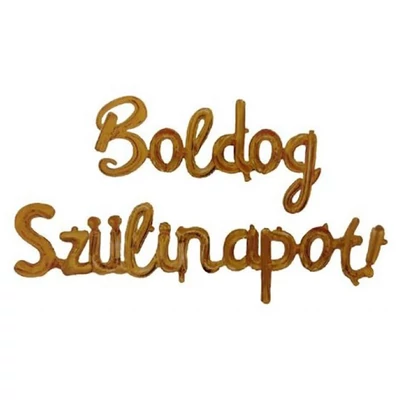 Boldog szülinapot felirat fólia lufi rose gold 2,5 m