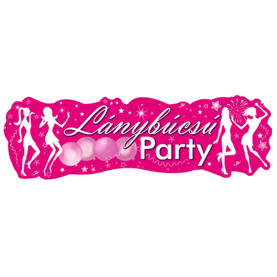 Lánybúcsú party banner