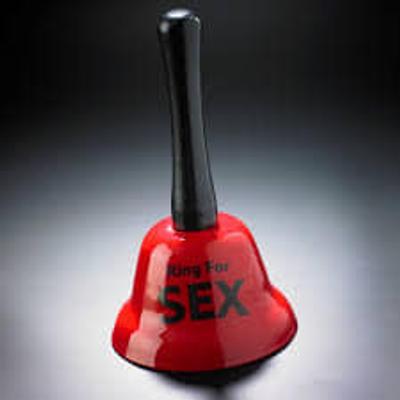 Szex csengő piros, 12 cm