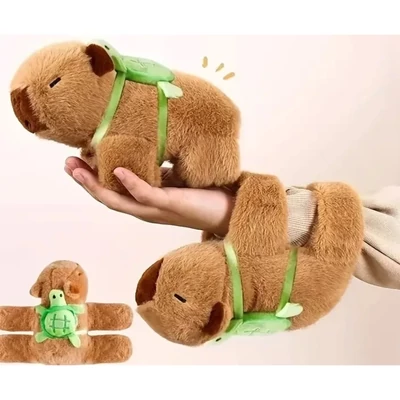 Capybara plüss csuklóra tehető teknős pancèllal