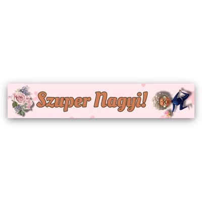 Szuper nagyi vállszalag