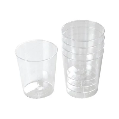 Műanyag pohár, átlátszó, 3 cl, 50 db 