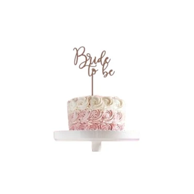 Bride to be tortadísz, rose gold