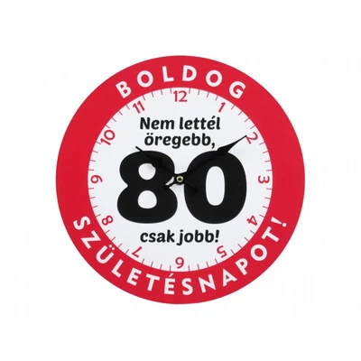 Falióra kerek 80 Boldog születésnapot