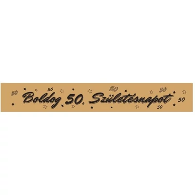 Boldog 50. születésnapot vállszalag