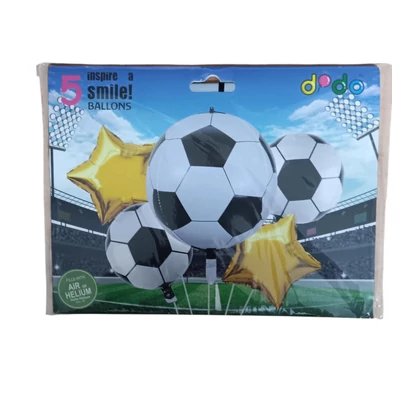 Foci fólia lufi szett, 5 db