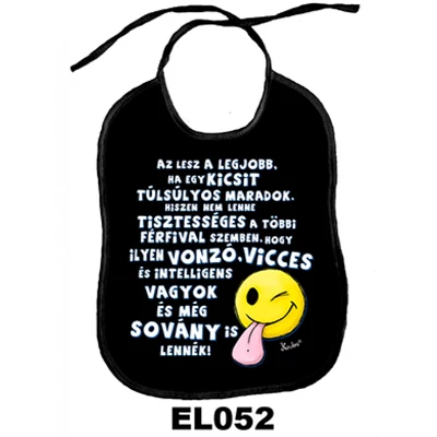 Túlsúlyos , smile - előke - 