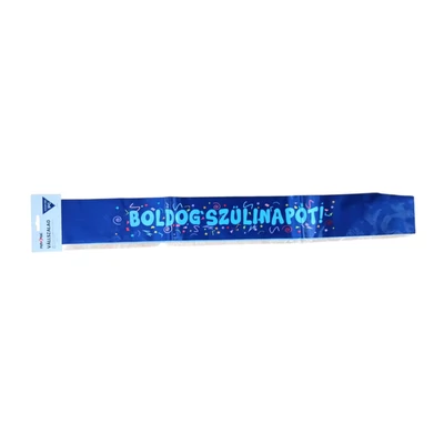 Királykék Boldog szülinapot feliratos vállszalag