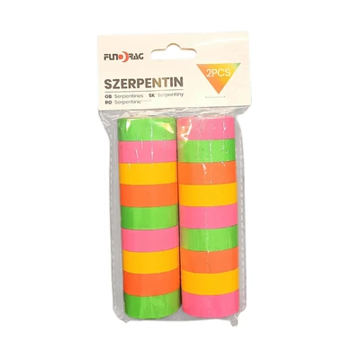 Szerpentin papír szalag,18 db 