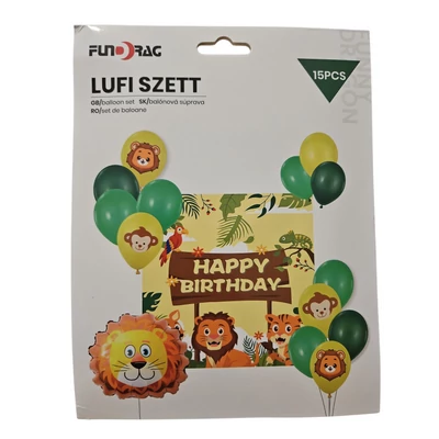 Safaris lufiszett fotó bannerrel