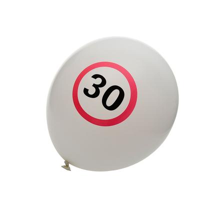 Latex fehér lufi 30-s számmal