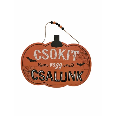 Őszi ajtódekoráció Csokit vagy csalunk