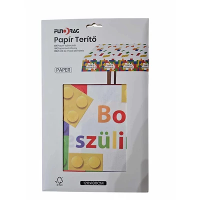 Legó mintás papír asztalterítő – 120 x 180 cm