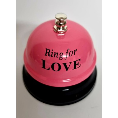 Fémcsengő, Ring for Love, rózsaszín-fekete