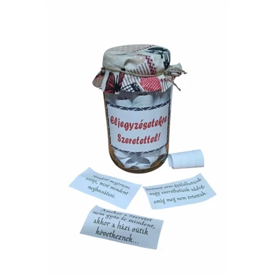 Eljegyzésetekre szeretettel befőtt