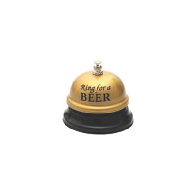 Csengő, ring for beer, arany,  7cm