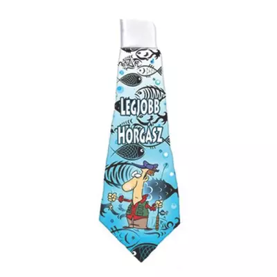 Legjobb horgász nyakkendő, 37 cm
