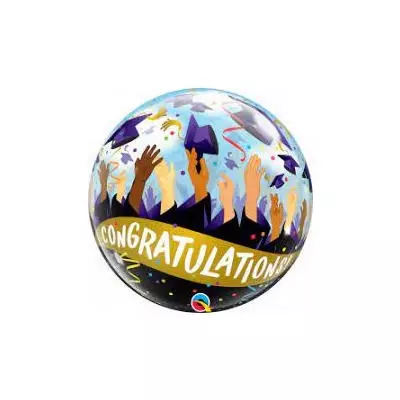 Ballagási Gratulálok- Congratulations bubble lufi