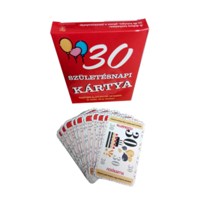 Szülinapi Ajándék Kártya Játék 30. Születésnapra