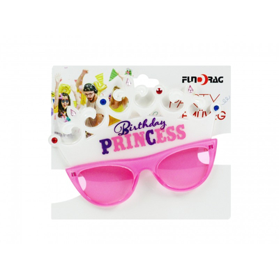 Party szemüveg rózsaszín Birthday princess