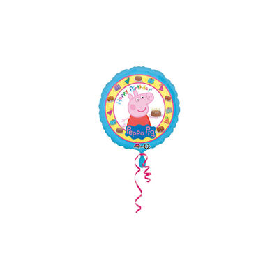  Peppa Pig - Peppa Malac Happy Birthday Szülinapi Fólia Lufi, 45 cm