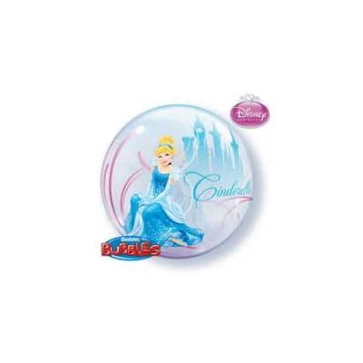Hercegnő bubble lufi, 56 cm
