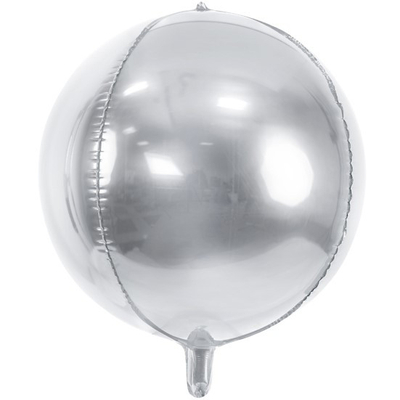 Fólia lufi gömb ezüst, 62,4 cm